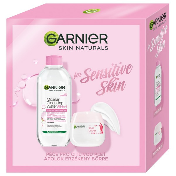 BALÍČEK VIAN. GARNIER ROSE XMASS 2024 /VODA MICELÁRNA 400ml+KRÉM 50ml/