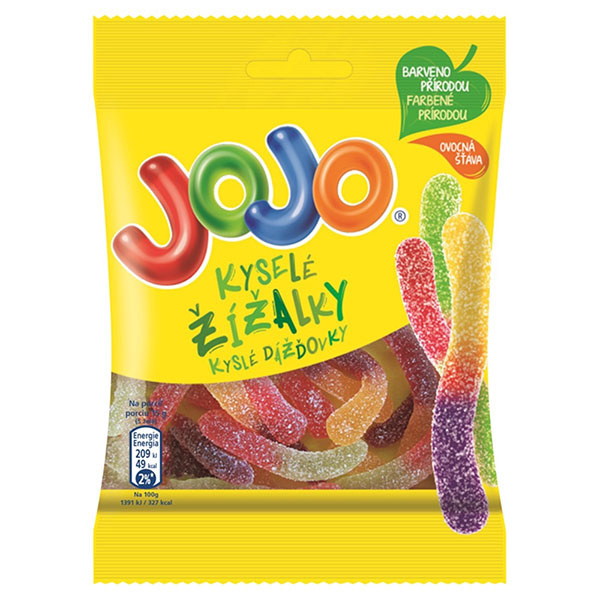 CUKRÍKY JOJO KYSLÉ DÁŽĎOVKY 80g