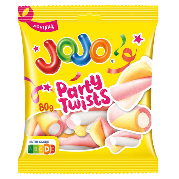 CUKRÍKY JOJO MARSHMALLOW PARTY TWISTS SÁČ. 80g