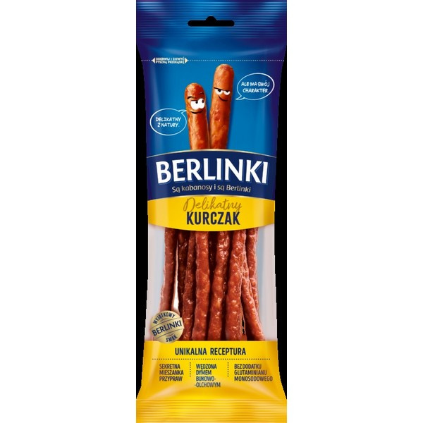 KLOBÁSKY KABANOS KURACIE MINI 85g OA BERLINKI