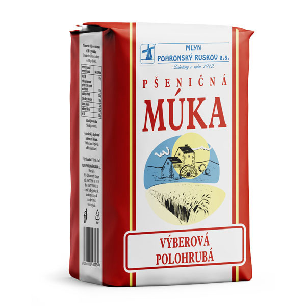 MÚKA POLOHRUBÁ VÝBEROVÁ 1kg MLYN POHRONSKÝ RUSKOV