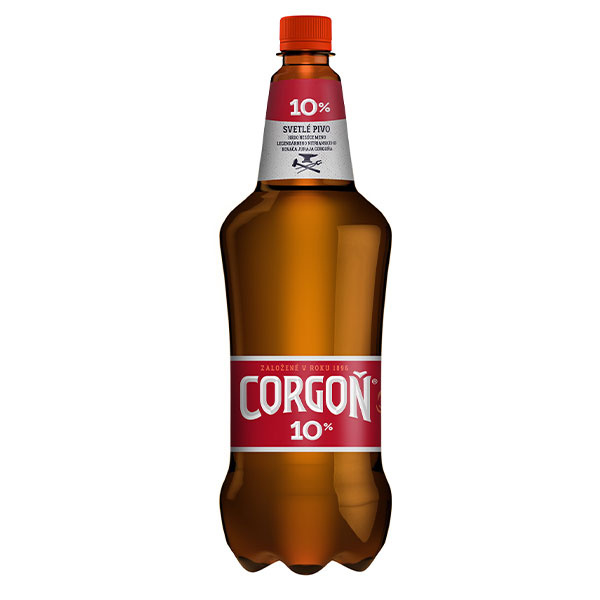 PIVO CORGOŇ 10% 1.5l PET VRATNÝ OBAL