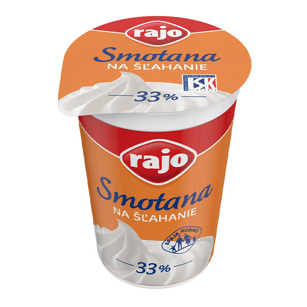 SMOTANA NA ŠĽAHANIE 33% 250ml RAJO