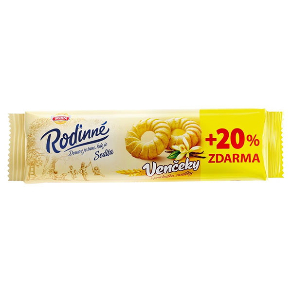 VENČEKY VANILKOVÉ RODINNÉ 100g + 20% SEDITA